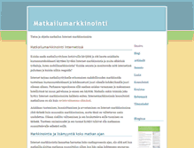 Tablet Screenshot of matkailumarkkinointi.com
